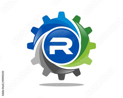 R Gear Circle Logo photo