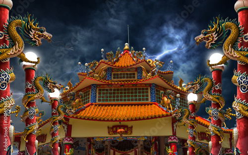 Dragon palace lightning storm © releon8211