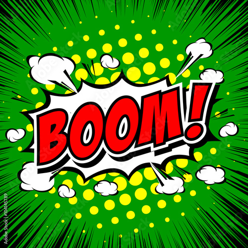Boom! - Comic Speech Bubble, Cartoon