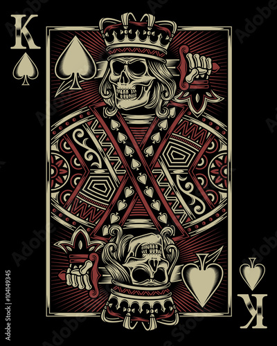 Skull Playing Card