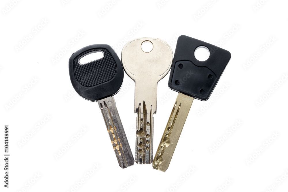 Mechanical security anti theft burglary protection silver keys i
