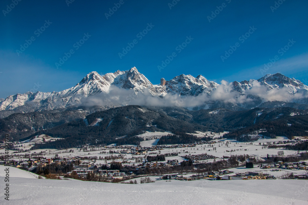 Berge im Winter, Steinernes Meer Saalfelden