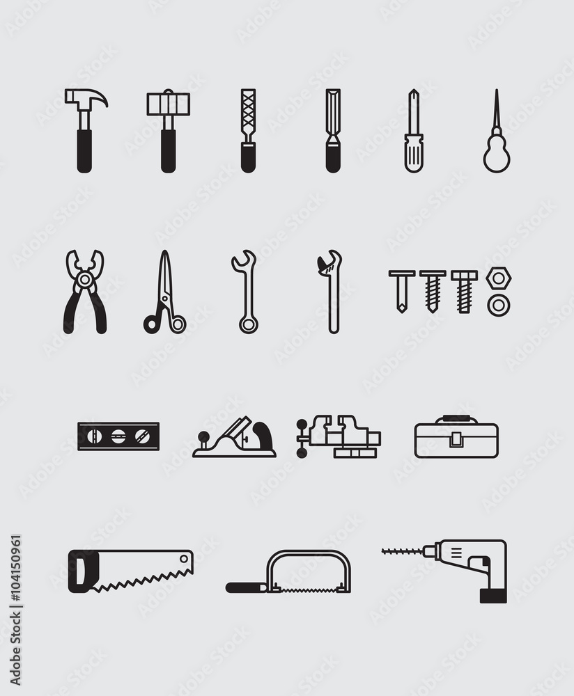 Fototapeta premium Tools icons 