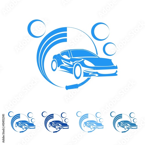 Car Wash logo icon Vector