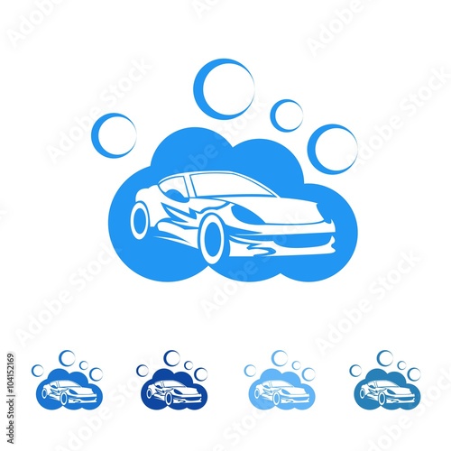 Car Wash logo icon Vector