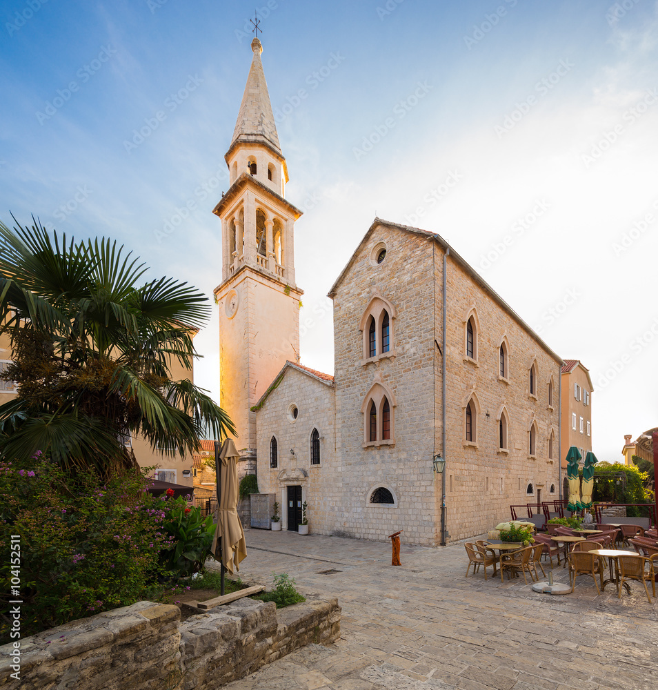 St. John Cathedral in Budva. Montenegro.