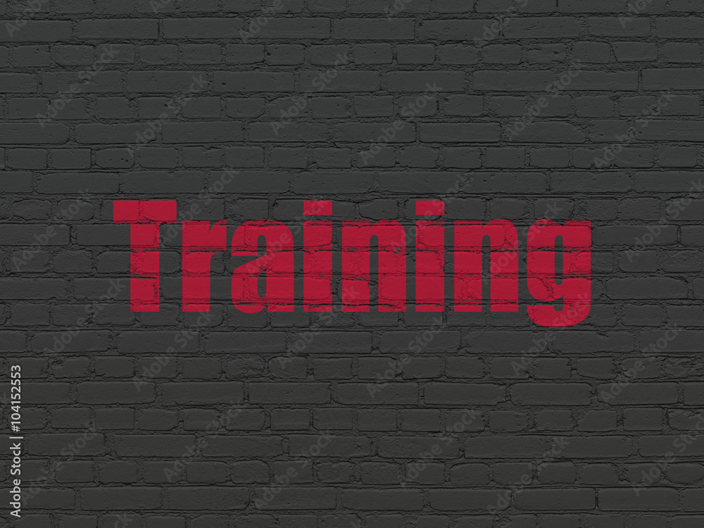Learning concept: Training on wall background Learning concept: Training on wall background