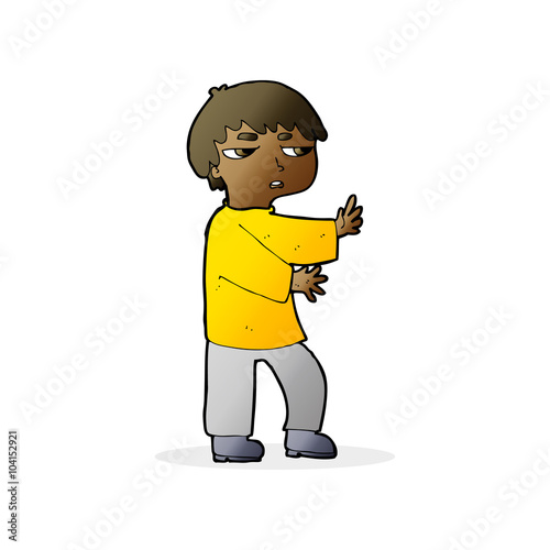 cartoon man gesturing