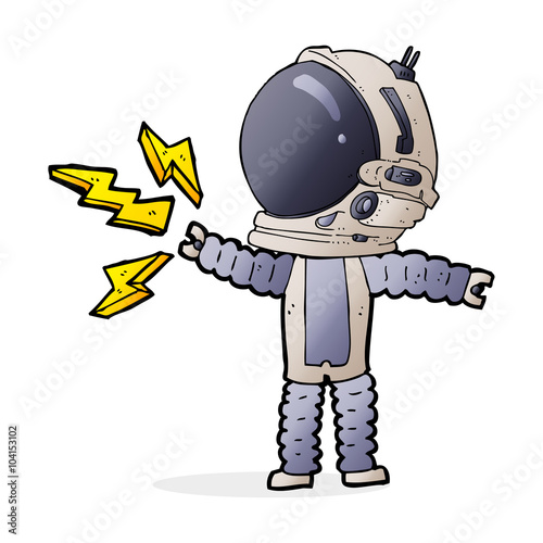 cartoon astronaut