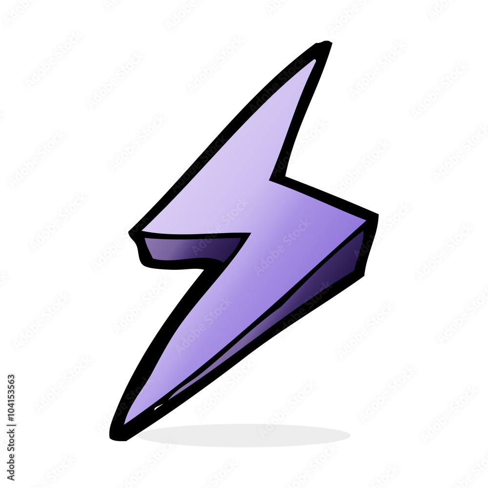 cartoon lightning bolt symbol cartoon lightning bolt symbol