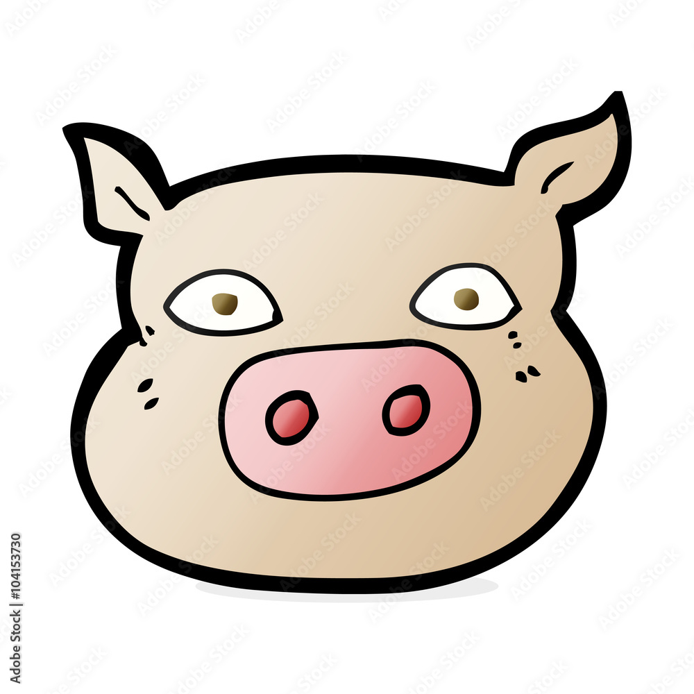 cartoon pig face cartoon pig face