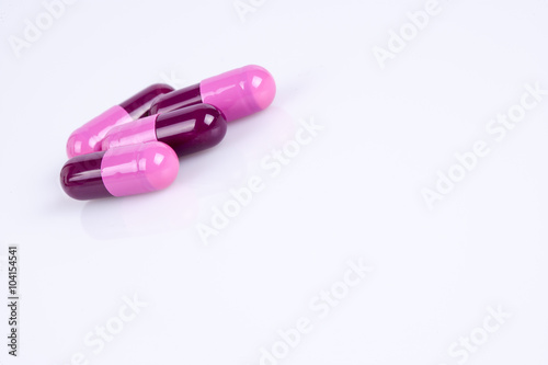 Colorful medical pills