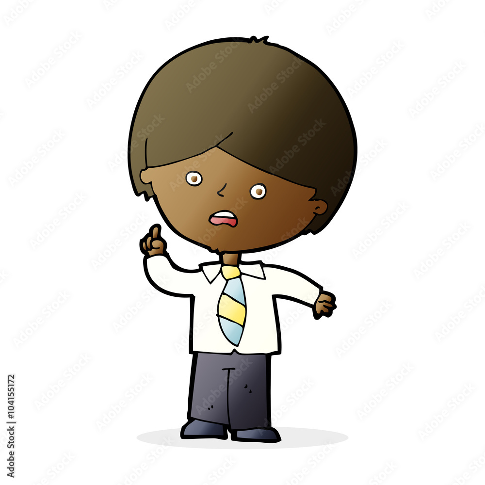 cartoon worried school boy raising hand cartoon worried school boy raising hand