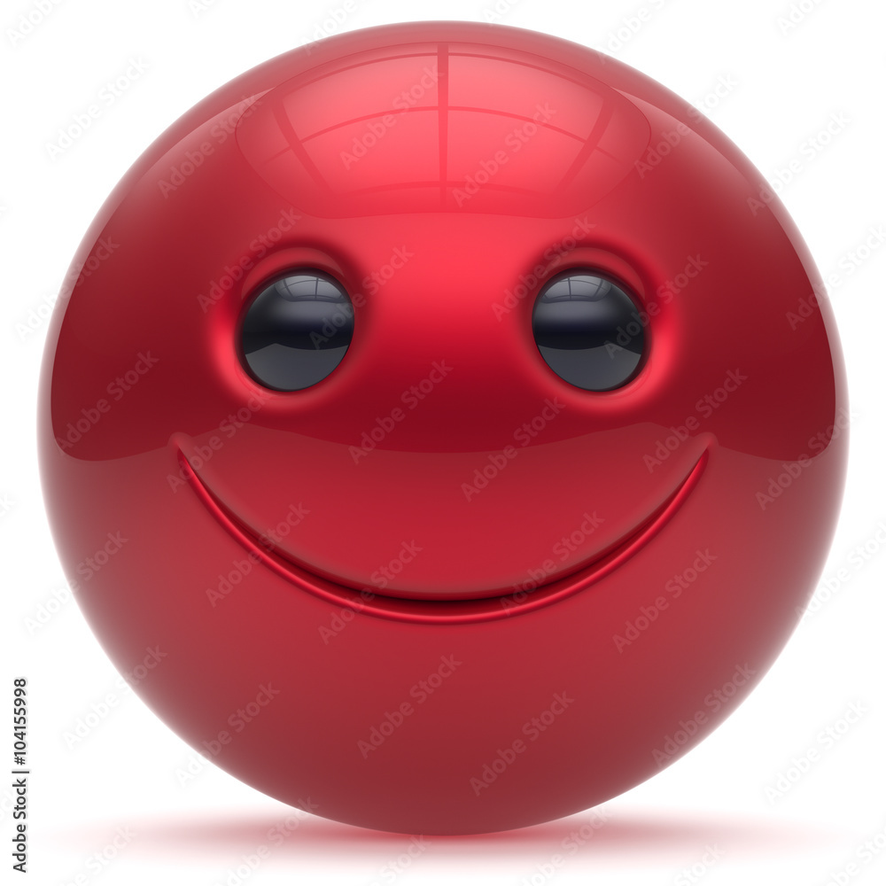 Smiling face head ball cheerful sphere emoticon cartoon smiley happy decoration cute red. Smile funny joyful person laughing joy character toy good avatar. 3d render isolated Smiling face head ball cheerful sphere emoticon cartoon smiley happy decoration cute red. Smile funny joyful person laughing joy character toy good avatar. 3d render isolated