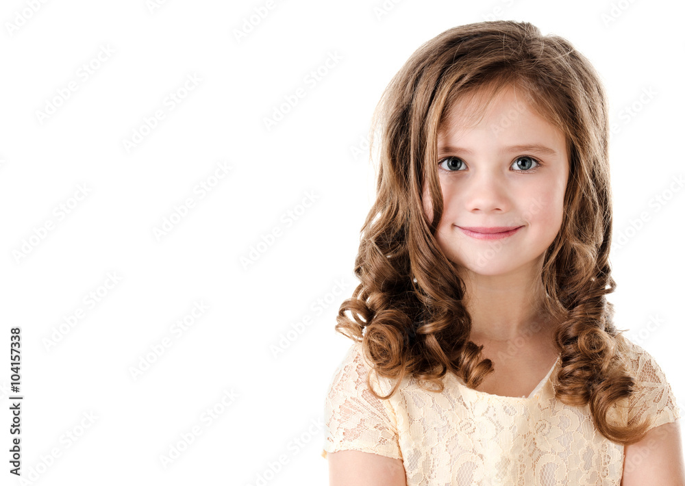 Portrait of adorable smiling little girl Portrait of adorable smiling little girl