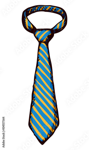 Tie. Vector drawing