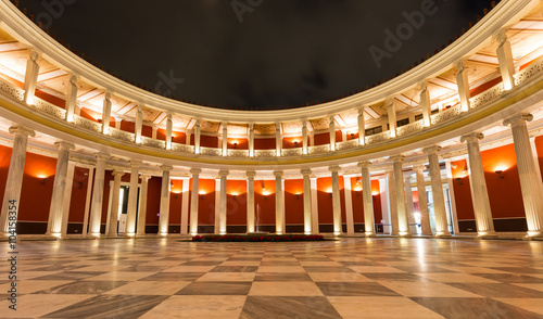 Print op canvas Zappeion megaro inner yard by night, Athens, Greece, Europe