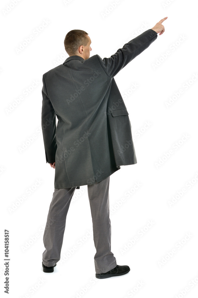 attractive man pointing attractive man pointing