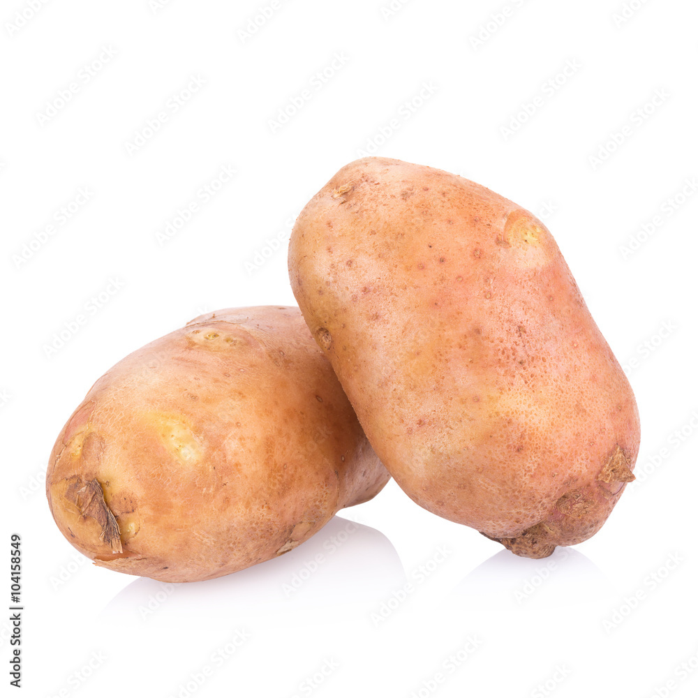 Potato isolated on white background Potato isolated on white background