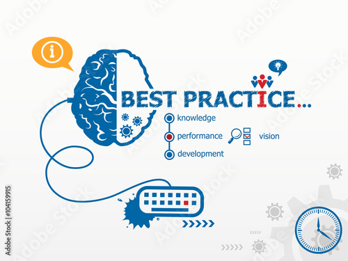 Best practice design illustration concepts for business
