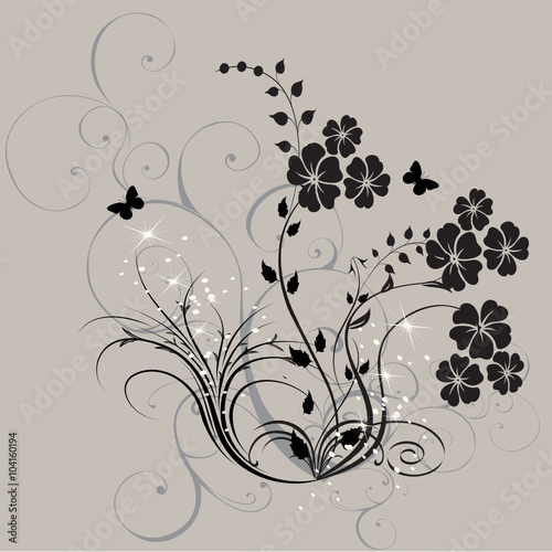 fleurs noires