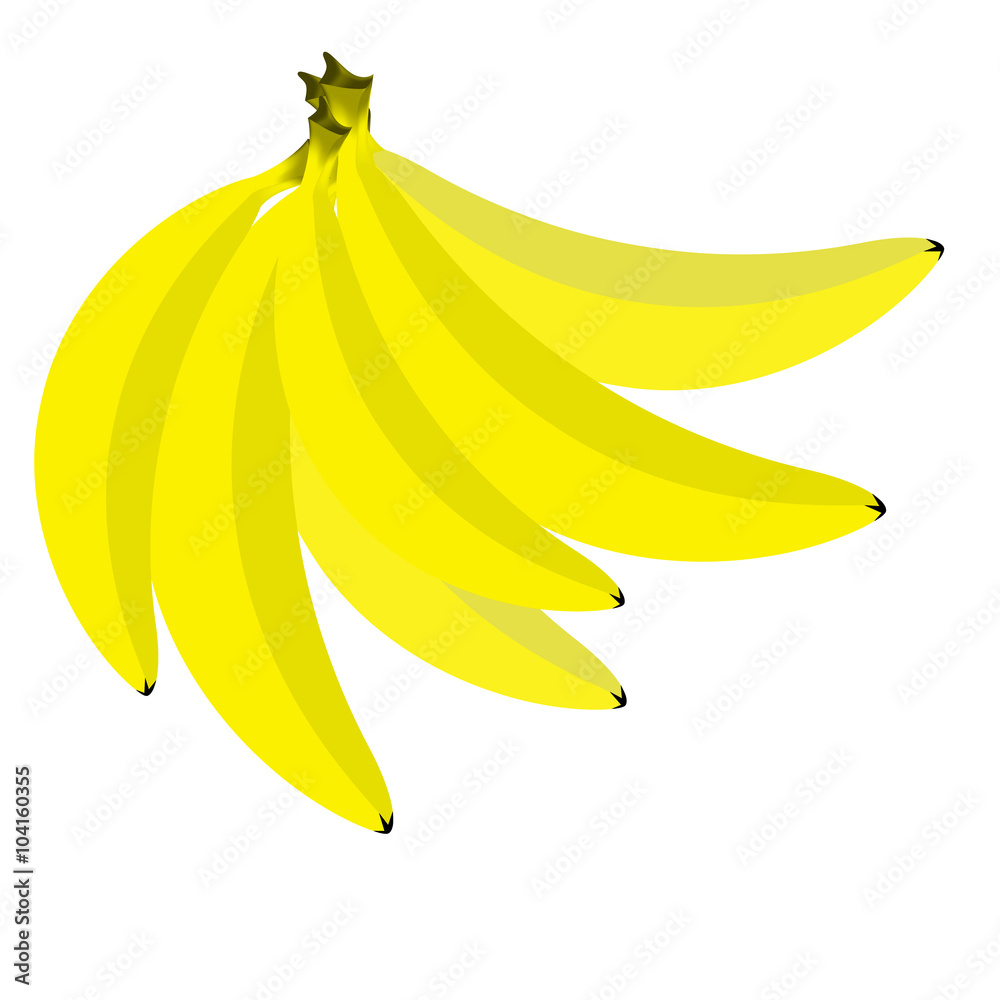 ripe bananas and bright ripe bananas and bright