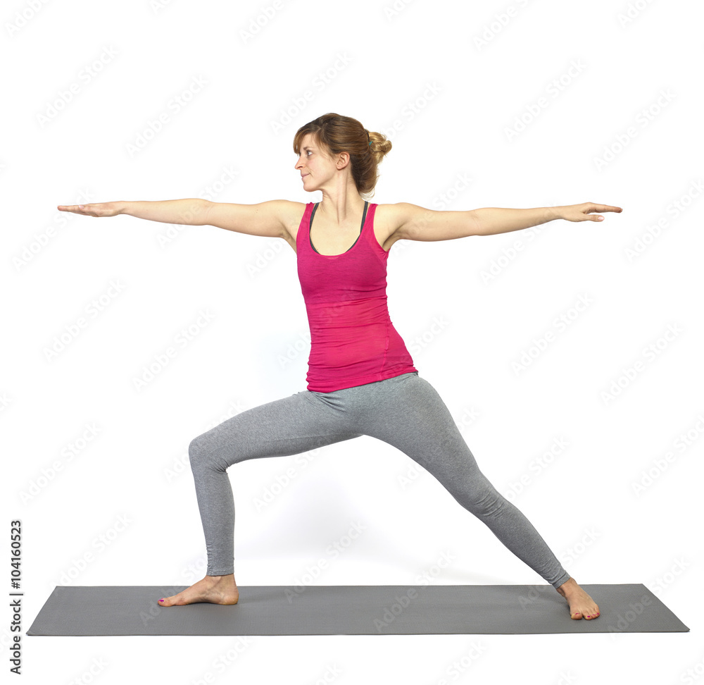Yoga - Krieger 2 Stock Photo | Adobe Stock