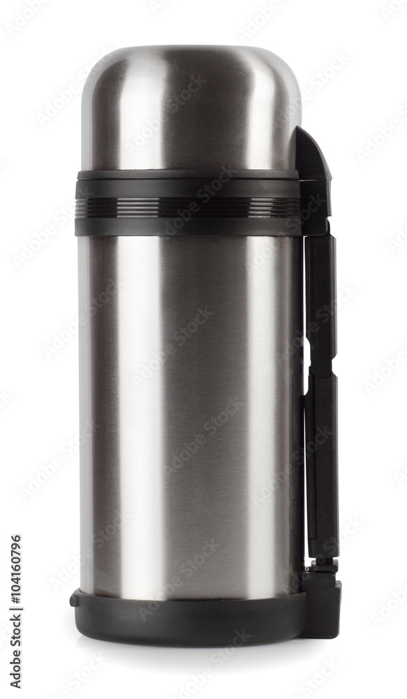 Thermos flask isolated on white background Thermos flask isolated on white background