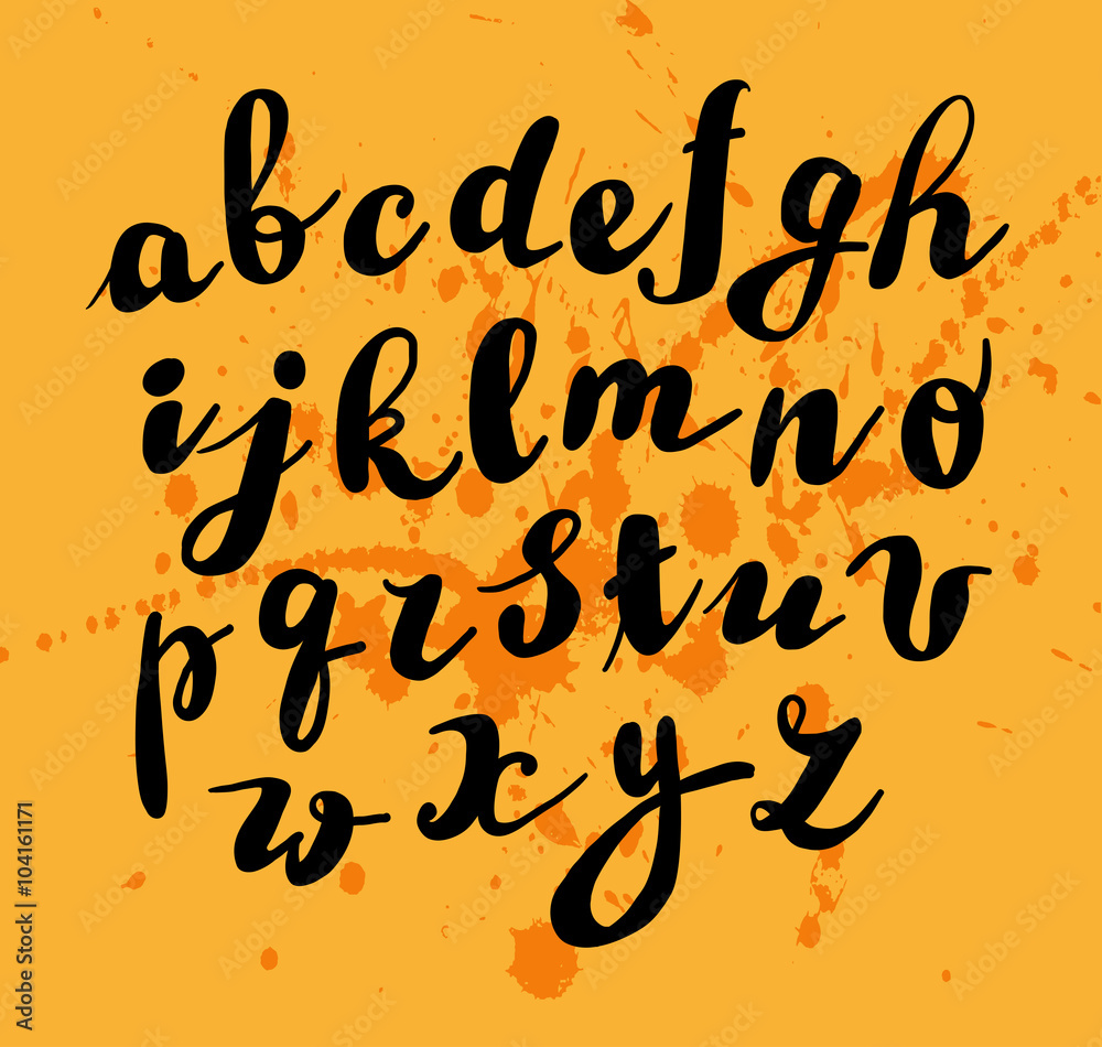 Lettering hand written font Lettering hand written font