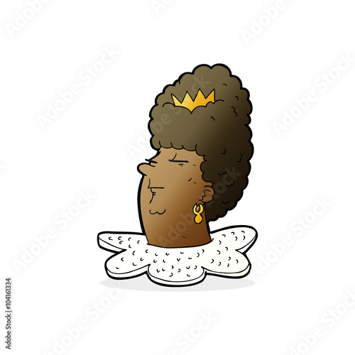 cartoon queen's head