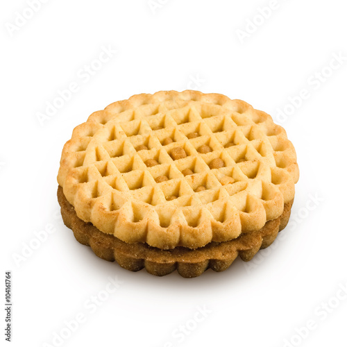 Isolated image of delicious cookies closeup