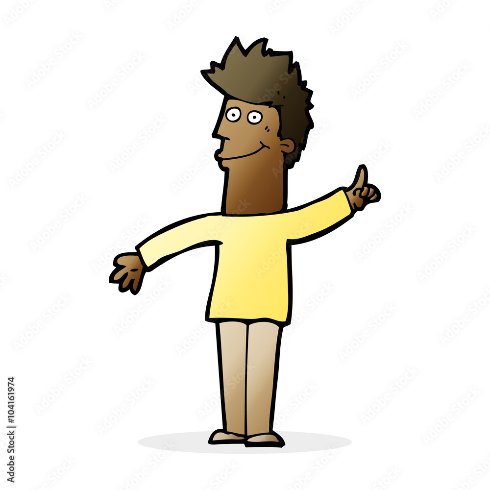 cartoon man with idea cartoon man with idea