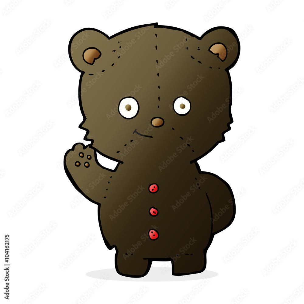 cartoon black bear cub cartoon black bear cub