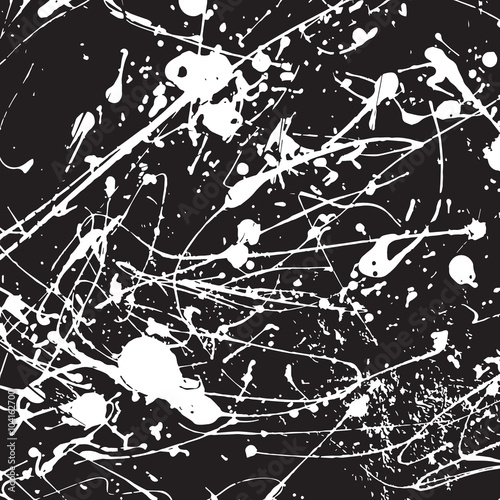 Grunge vector background, black and white texture, old pattern