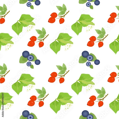 different herbs background