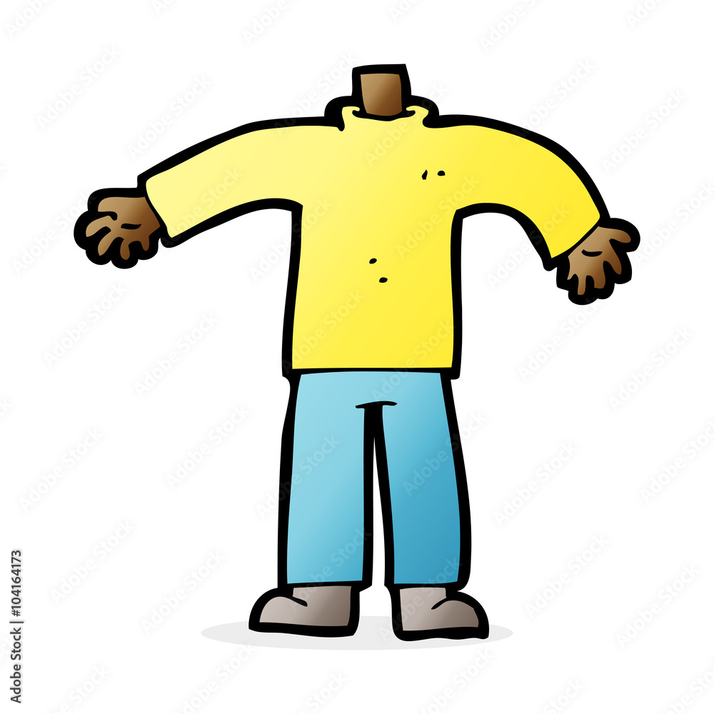 cartoon male body (mix and match cartoons or add own photos)