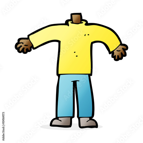 cartoon male body (mix and match cartoons or add own photos) © lineartestpilot
