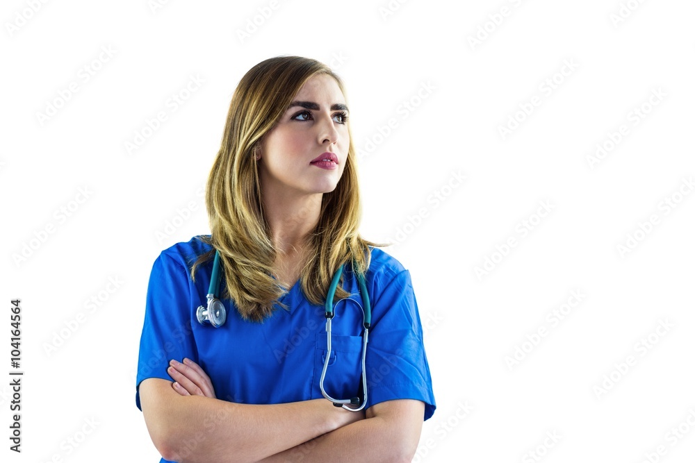Nurse with arms crossed Nurse with arms crossed