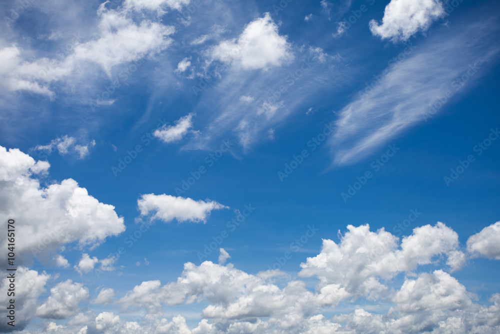 Obraz premium Blue sky with clouds