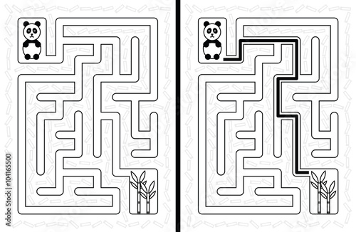 Easy panda maze
