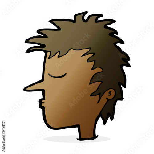 cartoon male face