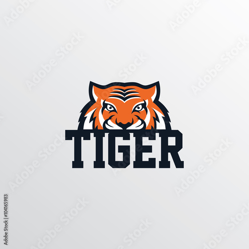 Fototapeta Naklejka Na Ścianę i Meble -  wild tiger logotype theme