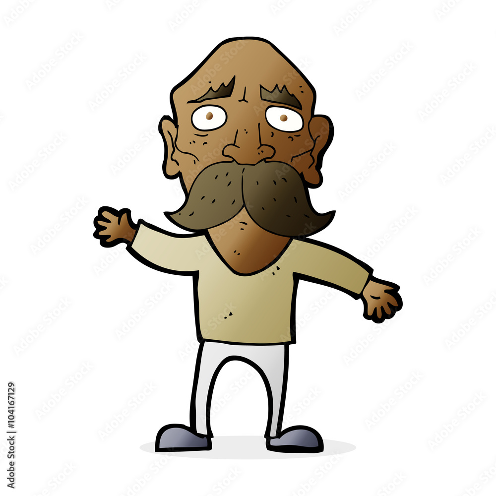 cartoon worried old man cartoon worried old man