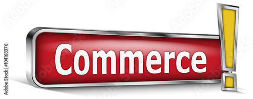 Commerce sur panneau rouge