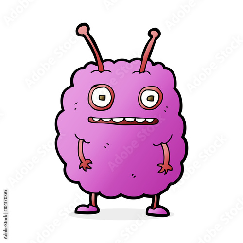 cartoon funny alien monster