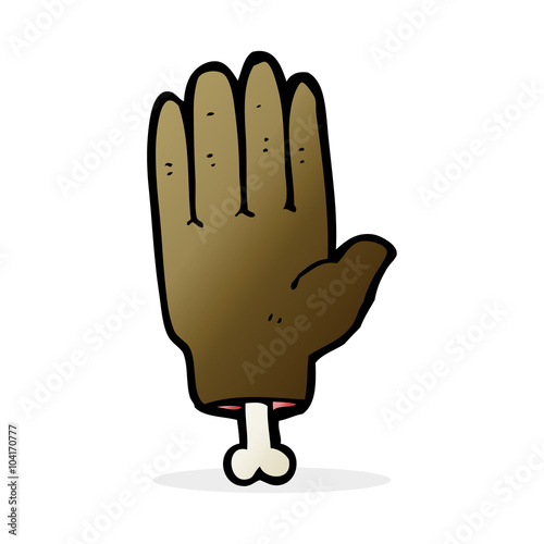 cartoon severed hand