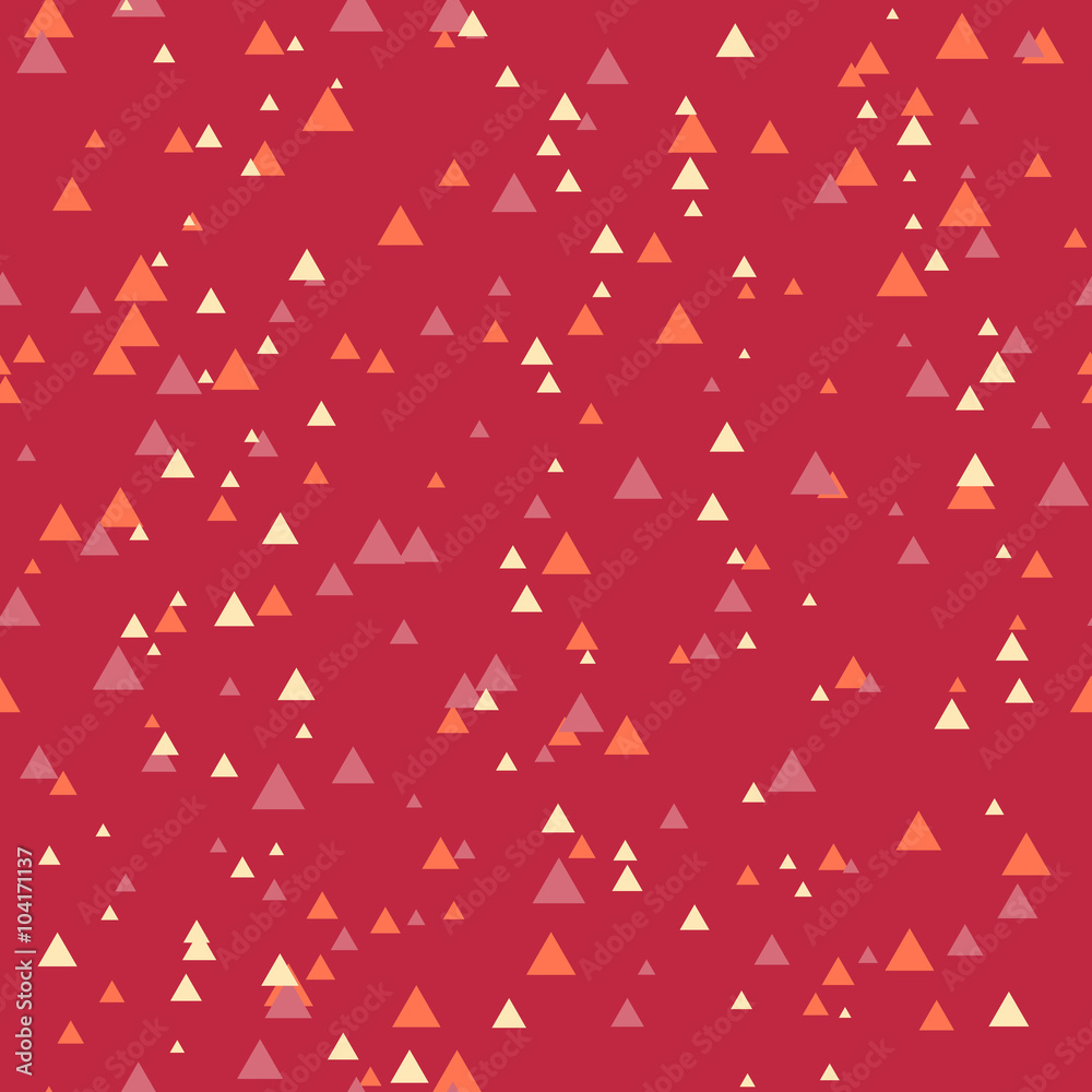 Seamless abstract geometry pattern with triangles in simple colo Seamless abstract geometry pattern with triangles in simple colo