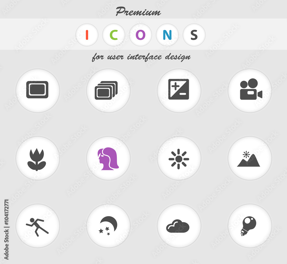 Photography Silhouette Icons