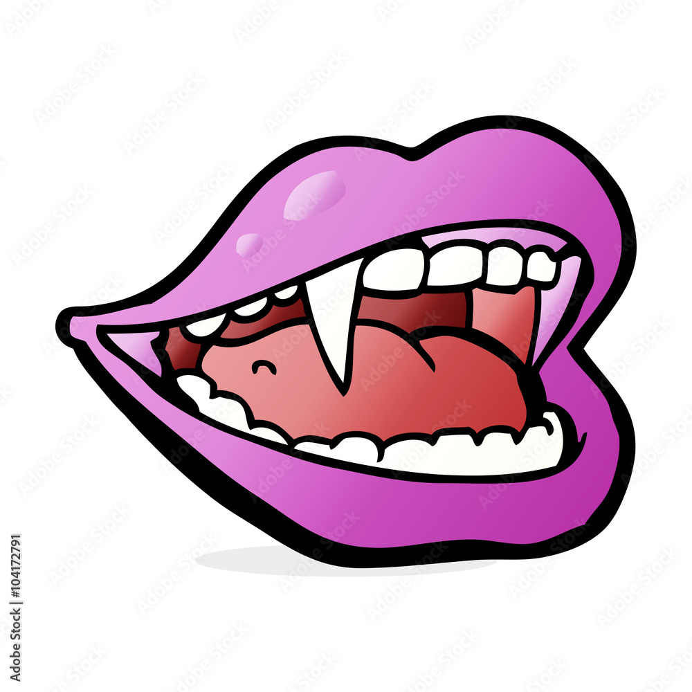 cartoon vampire mouth cartoon vampire mouth