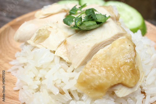 rice steamed with chicken